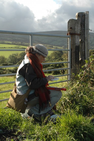 Drawing Tiveragh, the fairy hill, Cushendall, Antrim, N. Ireland (9.17.11)