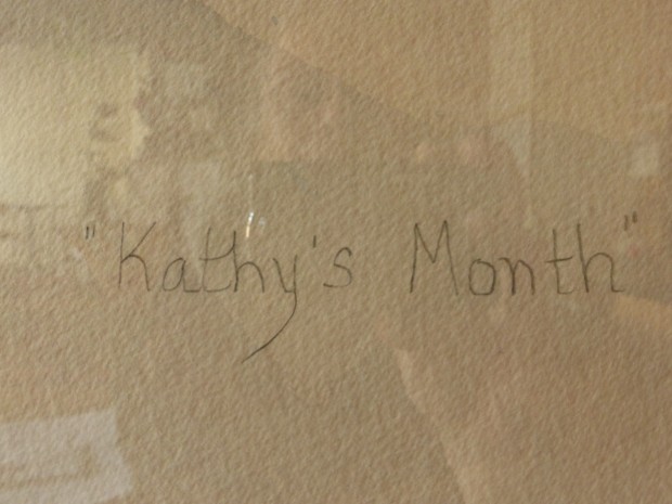 Detail-- "Kathy's Month" (Spring Equinox, South Addition, Anchorage, Alaska)
