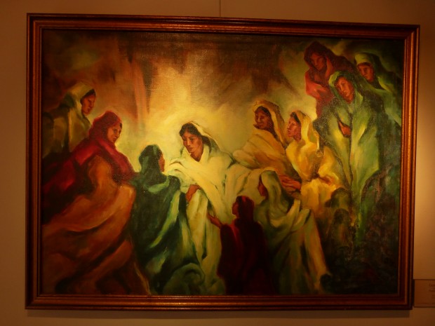 "Pueblo Nativity," Gene Kloss, 1903-1996, oil on canvas, New Mexico (4.9.15)