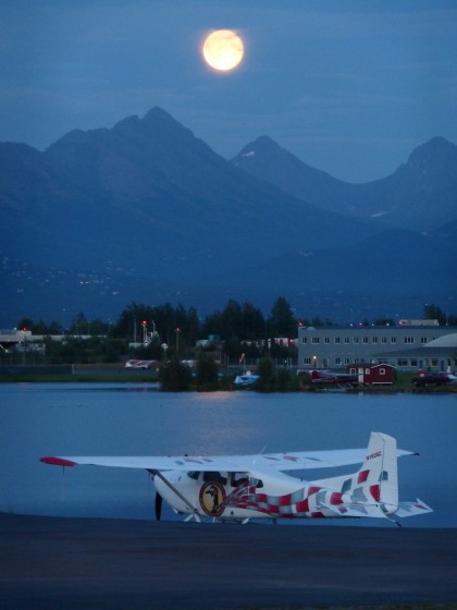 Blue Moon over Lake Hood-- 11:11 pm, 7.31.15, Anchorage, Ak